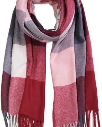 Classic Plaid Tartan Scarf for Women Men Soft Check Tassel Scarves SC316